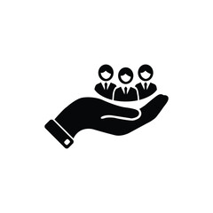 Fototapete - Customer service icon in modern flat style design. Vector illustration.