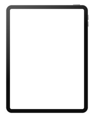 Fototapete - Apple iPad Pro tablet pc blank screen mockup template. Modern portable computer device black frame vector illustration