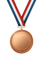 Fototapete - Winner medal isolated on white cut-out.