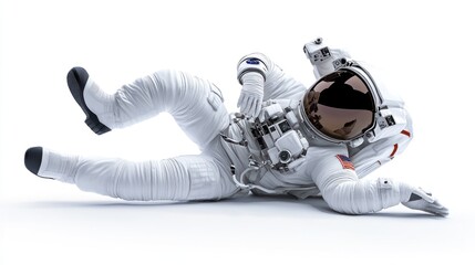 Poster - An astronaut in a relaxed pose, showcasing space exploration and human ingenuity.