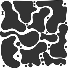 Wall Mural - abstract background with organic flowing shapes creating dynamic visual interest