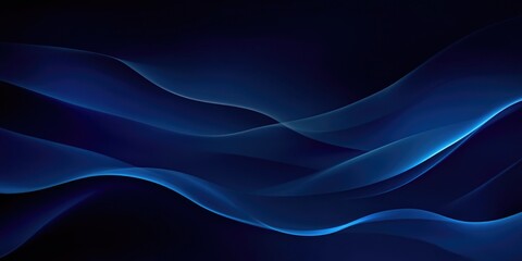 Poster - Blue Abstract Waves