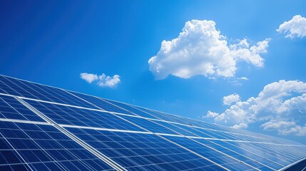 Poster - Integrated Solar Energy Storage Unit with Battery Technology Under Bright Blue Sky