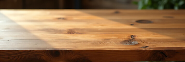 Poster - The surface of a beautifully crafted wooden table features a unique and visually appealing textured design._00003_