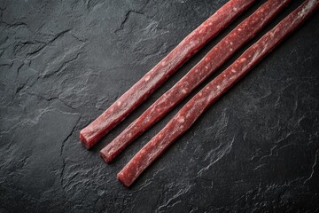 Wall Mural - Raw Meat Sticks on Table