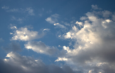 Wall Mural - blue sky with clouds