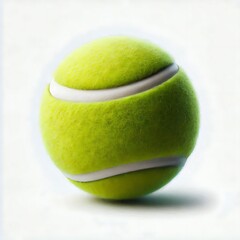 Fototapete - tennis ball isolated on white background 