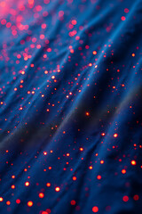 Aufkleber - Red dots on blue fabric create a decorative design used for key visuals in various marketing applications and designs._00003_