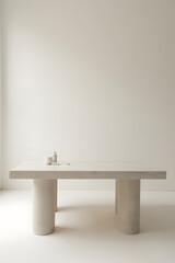 Aufkleber - Conrete table with plain backdrop for showcasing products or serving as a key element in visual design concepts._00002_