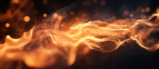 Poster - Stunning abstract flame and fireworks display creating a mesmerizing visual effect during a vibrant festival celebration
