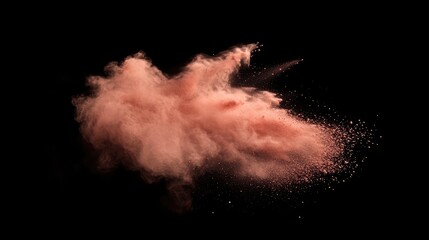 Poster - Colored powder explosion captured in motion against a black background showcasing vibrant hues and dynamic dispersion effects.