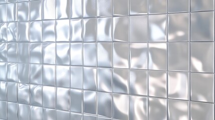 Poster - Glossy textured tile background for luxurious modern interiors featuring reflective surfaces and intricate patterns.