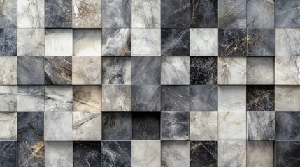 Poster - Bookmatch marble wall tile and wallpaper textures in natural tones for elegant home decor and interior design inspiration.