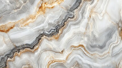 Wall Mural - Elegant white and grey marble surface texture with natural patterns showcasing luxurious high-resolution details and seamless design ideal for backgrounds