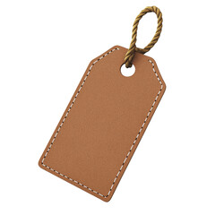 Poster - 3D Rendered Brown Price Tag Icon on transparent Background