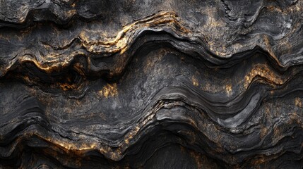 Leinwandbilder - Lava Flow Texture Abstract Background with Wavy Patterns and Rich Color Variations for Digital Photography and Graphic Design Use