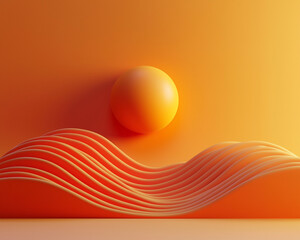 Poster - Dynamic ai-generated abstract artwork virtual studio digital art modern environment aesthetic viewpoint surreal concept