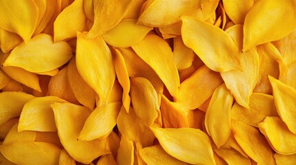 Poster - Dried mango leaves texture close-up background vibrant yellow natural patterns