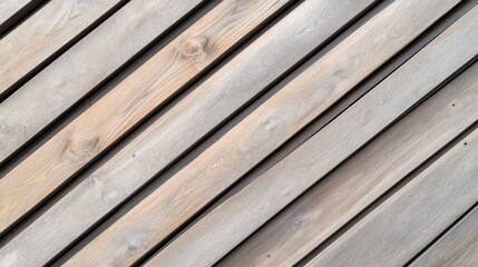 Fototapete - Diagonal arrangement of textured wooden wall panels showcasing natural grain patterns and hues for interior or exterior design applications