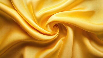 Leinwandbilder - Elegant close-up of smooth yellow fabric texture showcasing softness and vibrant color ideal for backgrounds and design projects.