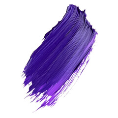 Poster - A vibrant purple paint smear brush stroke isolated on transparent background for creative design projects, purple paint smeart brush strokeisolated on transparent background