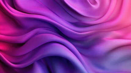 Leinwandbilder - Vibrant silk fabric with elegant pleats in shades of purple and pink ideal for design backgrounds and presentations
