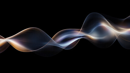Wall Mural - Abstract fluid 3D render iridescent modern retro futuristic dynamic wave in motion. Ideal for backgrounds wallpapers banners posters and covers