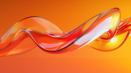 Wall Mural - Abstract fluid 3D render iridescent modern retro futuristic dynamic wave in motion. Ideal for backgrounds wallpapers banners posters and covers