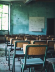 Wall Mural - Classroom Chairs