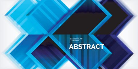Poster - Arrow symbols created with 3d effects and line texture geometric abstract background