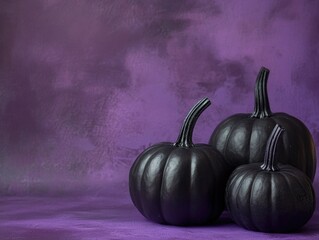 Sticker - Three Black Pumpkins