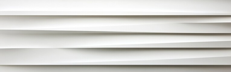 Leinwandbilder - Minimalist wallpaper featuring layered white surfaces with subtle shadows and an elegant design that enhances modern decor
