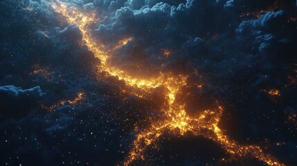 Wall Mural - space station in sky