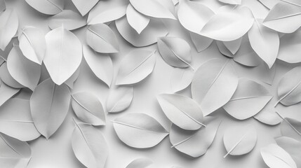 Canvas Print - Close-up of white leaves