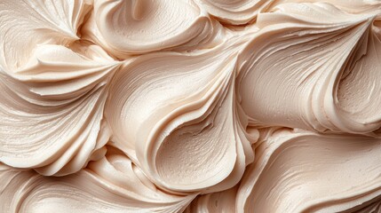 Poster - The luscious whipped mocha mousse showcases its smooth texture, swirling in soft, inviting tones, perfect for enhancing any dessert table at festive occasions