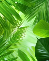 Poster - Lush Greenery Envelops a Tranquil Space Inviting Exploration and Connection to Nature's Beauty
