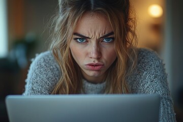 Poster - A person sitting in front of a computer screen, focused on the display