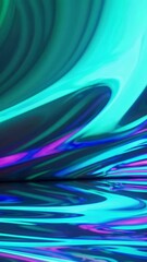 Poster - Colorful abstract patterns dance and flow with dynamic light and movement in vibrant display