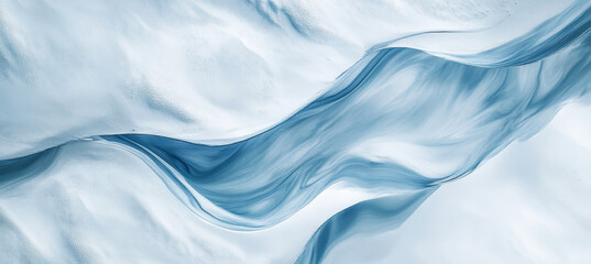 Aufkleber - Gentle blue and white waves intertwine, showcasing a calming flow reminiscent of light reflecting on water. The smooth patterns evoke tranquility and serenity, enhancing the sense of peace.