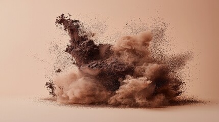 Poster - Swirling clouds of rich mocha mousse create a captivating display of texture and color, embodying the essence of the year’s trend. The soft, earthy tones invite creative inspiration