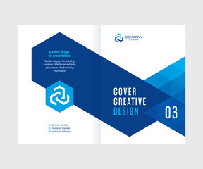 Wall Mural - Cover design, creative layout of the magazine page, booklet, catalog, cover layout of the company s annual report