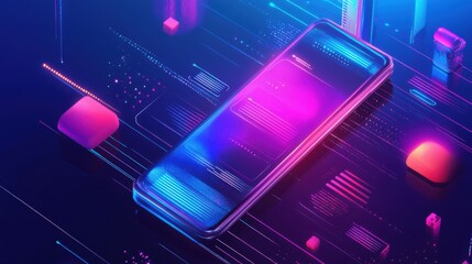 Poster - futuristic Cyber Monday sale banner