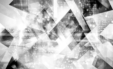 Poster - High-quality abstract illustration on a gray background..Gray background with an intricate, high-quality abstract design..An abstract illustration of high quality set against a gray