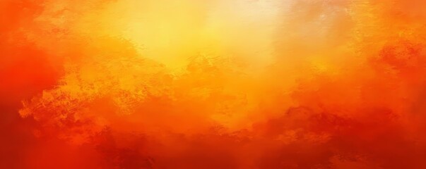 Poster - Elegant Christmas backdrop illustration featuring a yellow orange background with a textured, distressed vintage grunge look and watercolor paint stains