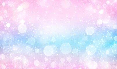 Poster - A blurry abstract gradient texture in pink and blue, serving as an artistic illustration of trendy colorful decoration. It functions well as a design element for both backgrounds and wallpapers.
