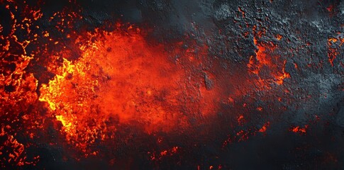 Poster - Abstract texture featuring rust and flaking orange paint.
