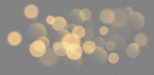 Wall Mural - golden bokeh, blurred background with sparkling lights, blurry glitter effect. bright soft abstract 