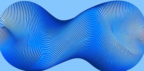 Poster - a modern brochure featuring a blue texture adorned with abstract geometric patterns and graphic line