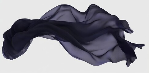 Poster - Blue waves characterized by flowing textures and light.