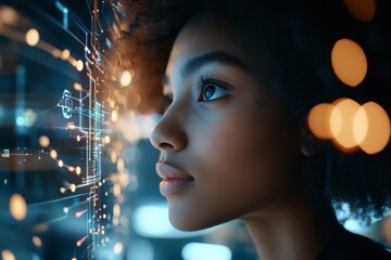 Poster - Engaging with technology and digital innovation in a futuristic setting